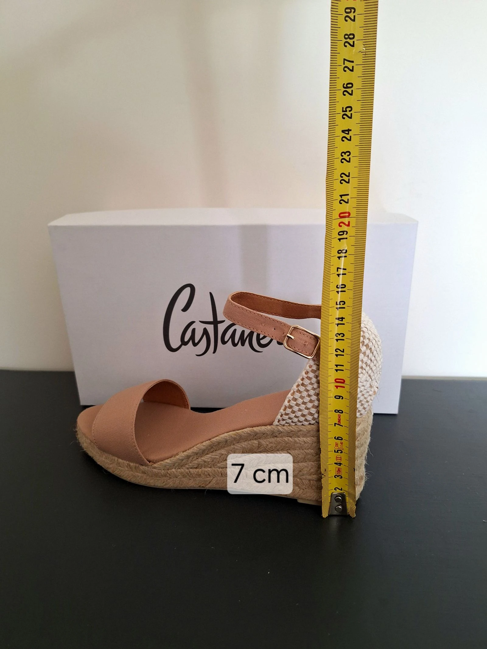 Espadrilles Castañer bege marrom com salto baixo tamanho 40 – photo 6